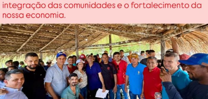 A deputada Federal Dilvanda Faro inaugurou os 95 km recuperados da vicinal três barracas a maré