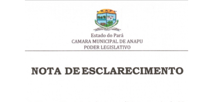 NOTA DE ESCLARECIMENTO